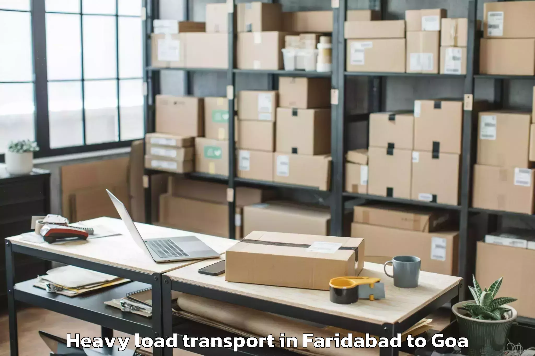 Affordable Faridabad to Aldona Heavy Load Transport